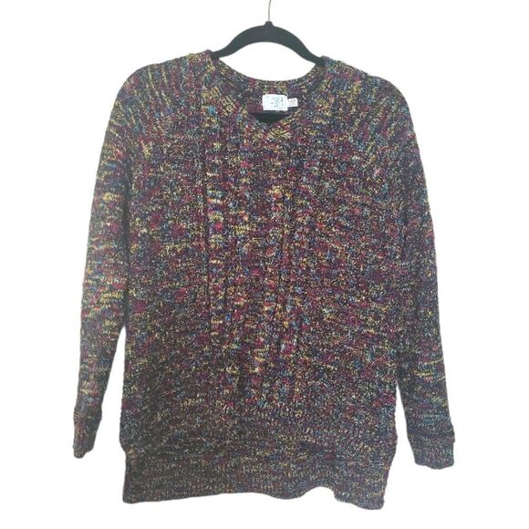 Knit Sweater Multicolored Pullover Sweater Bundle of 3 - Picture 4 of 15